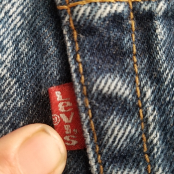 Vintage Levi’s Denim Midi Skirt Made in USA High Rise Size 9 - Picture 6 of 9